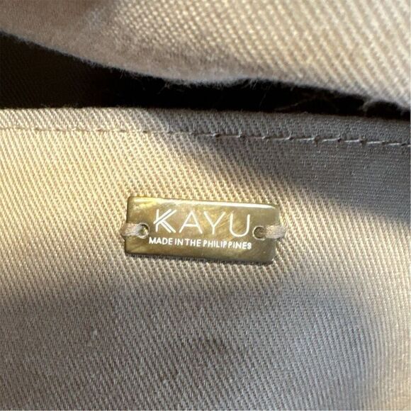 KAYU Women's Handwoven Natural Straw Basket Fully Lined Tote Drawstring Closure - Picture 11 of 12